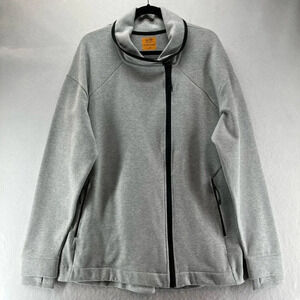 C9 Champion Jacket Womens Sz 2XL Victory Fleece Shawl Full Zip Long Sleeve Gray